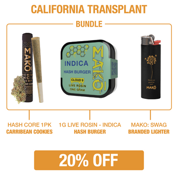 California Transplant - Pre-Roll and Live Rosin Bundle