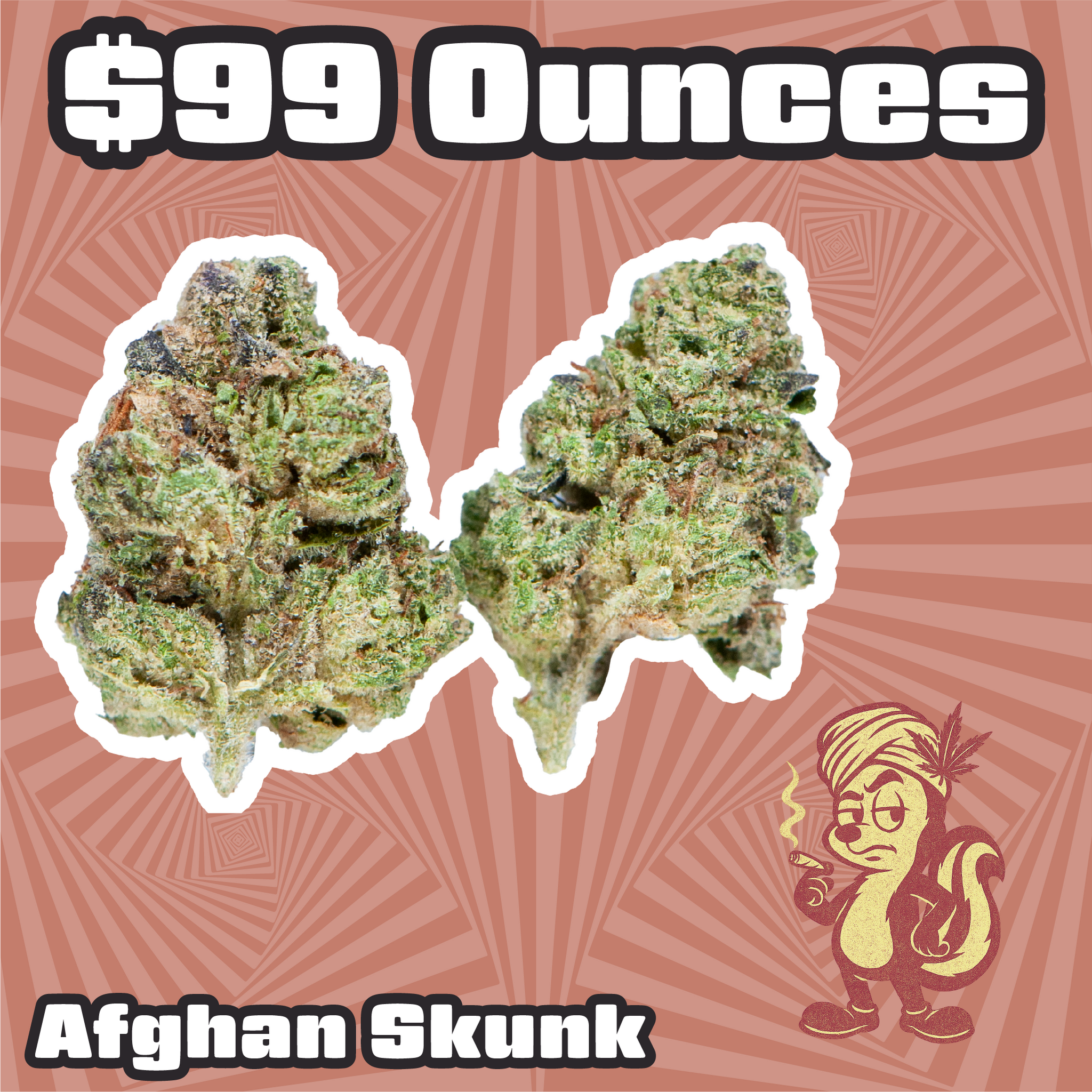 THC-A Flower – Afghan Skunk - Indica