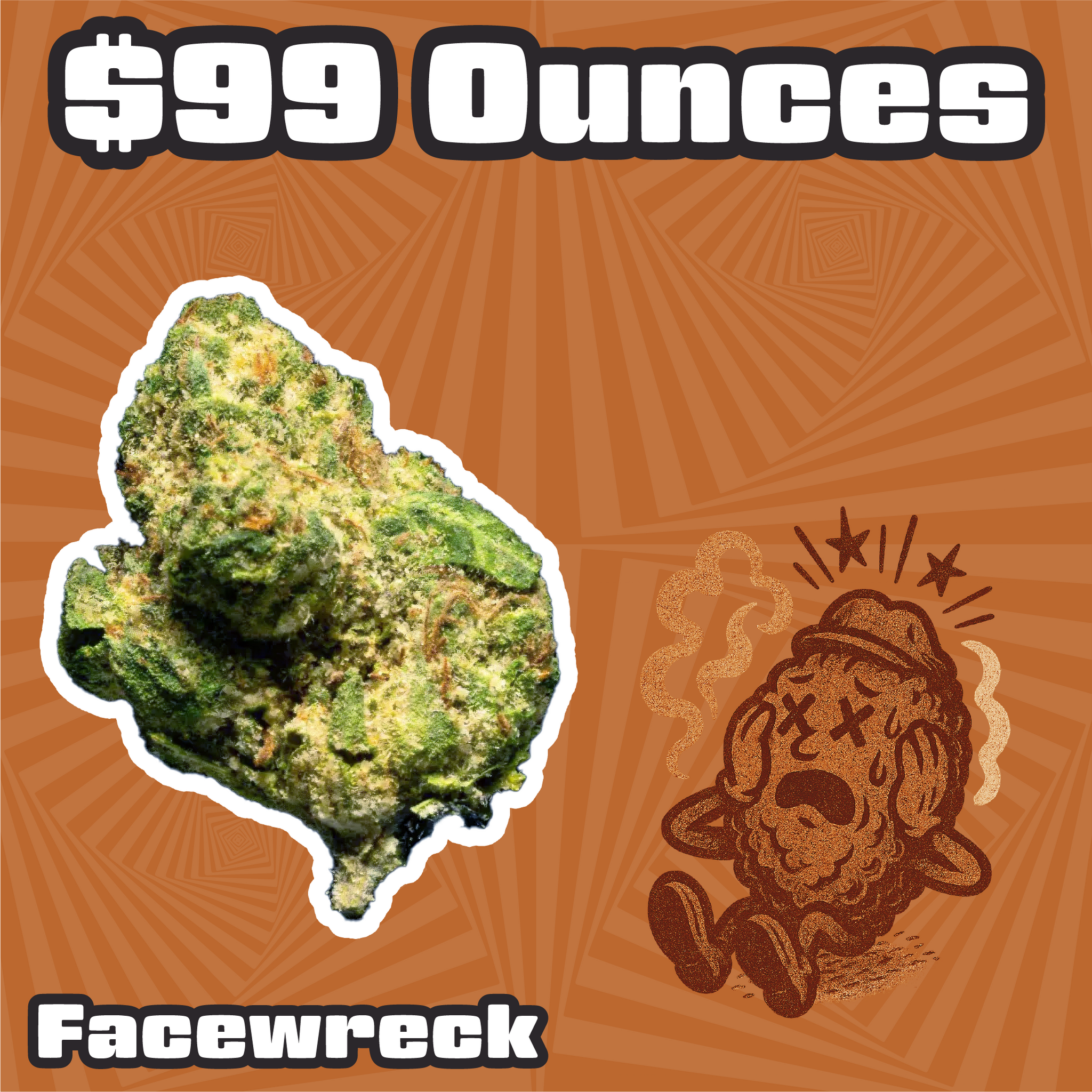 THC-A Flower  – Facewreck – Hybrid