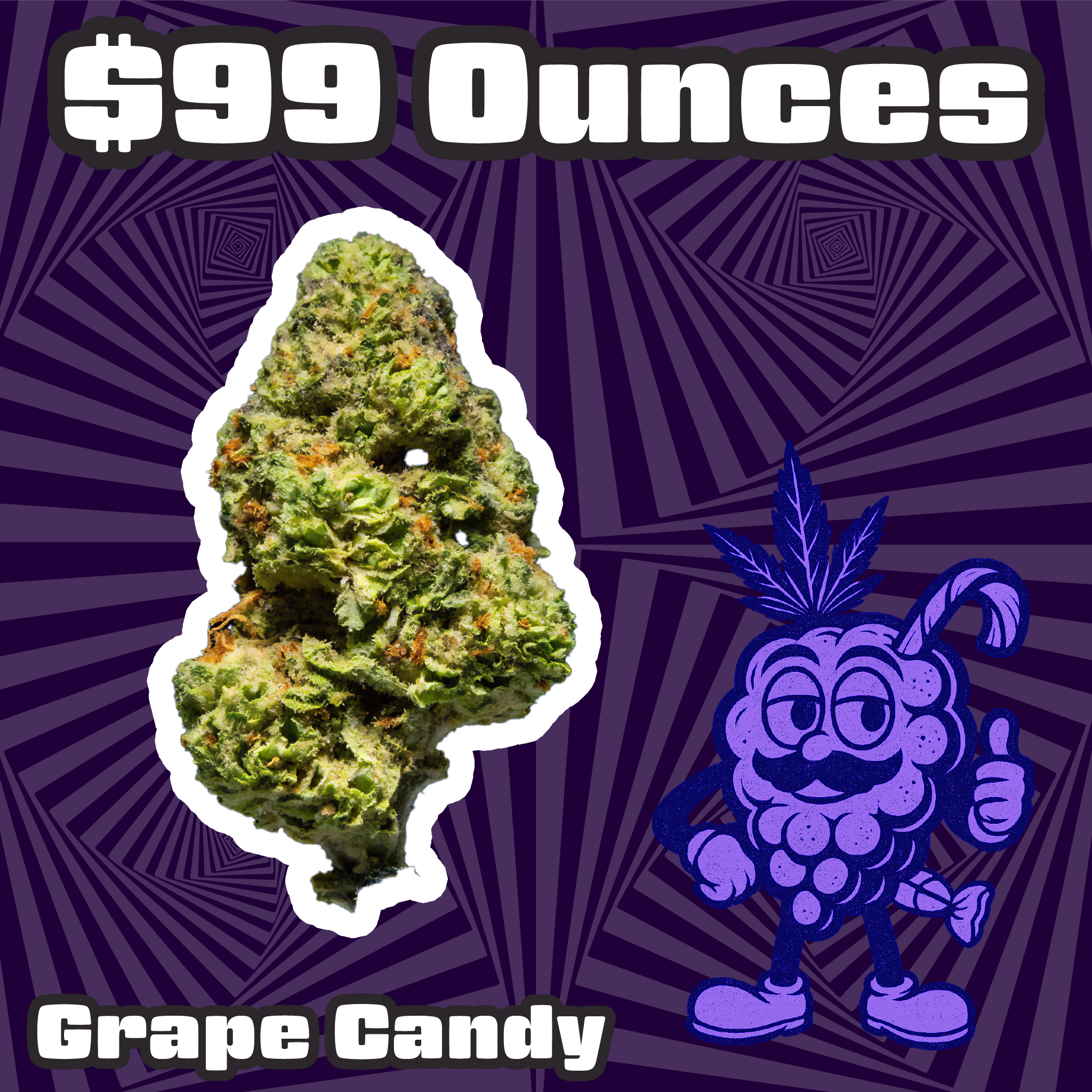 THC-A Flower  – Grape Candy – Indica