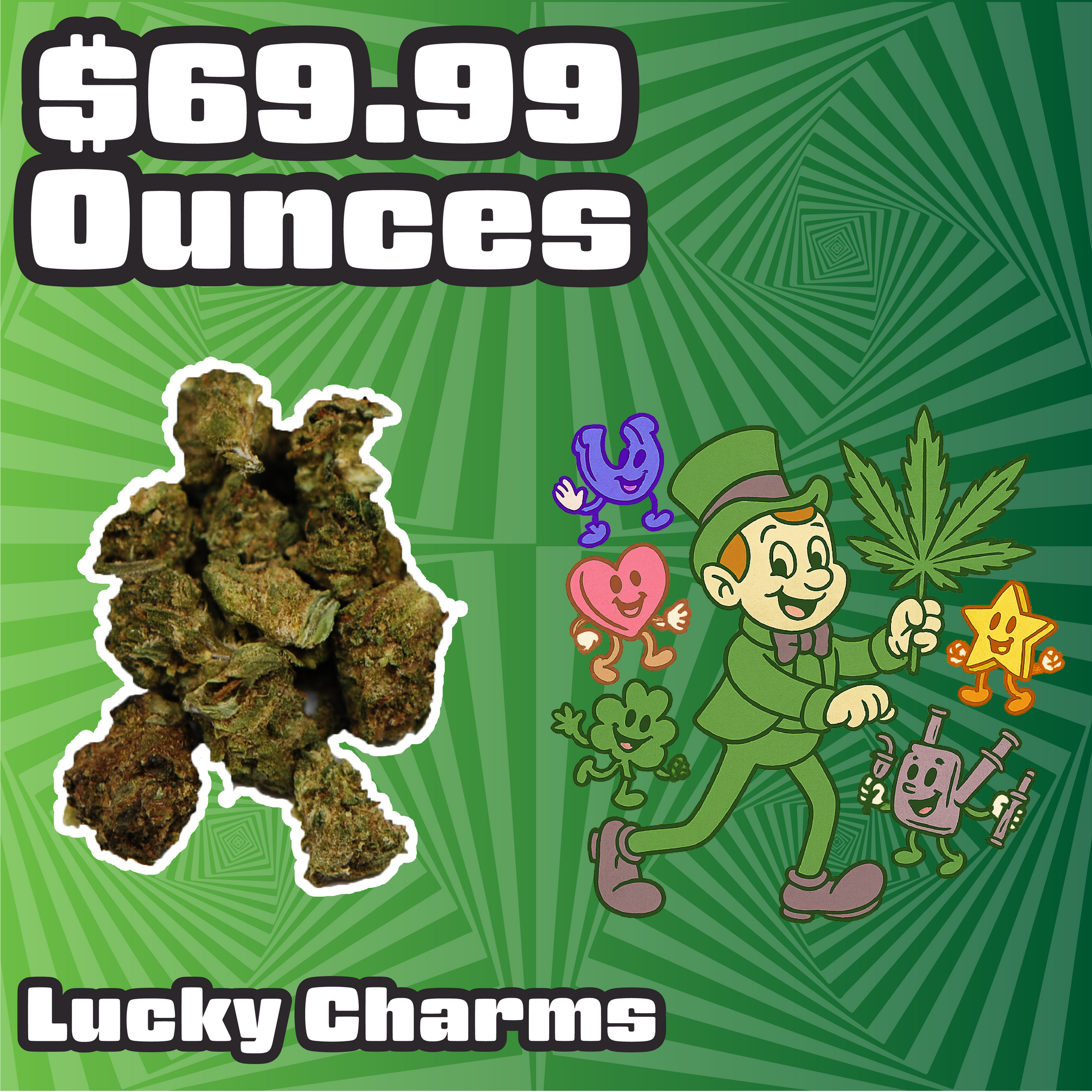THC-A Flower – Lucky Charms Smalls – Hybrid