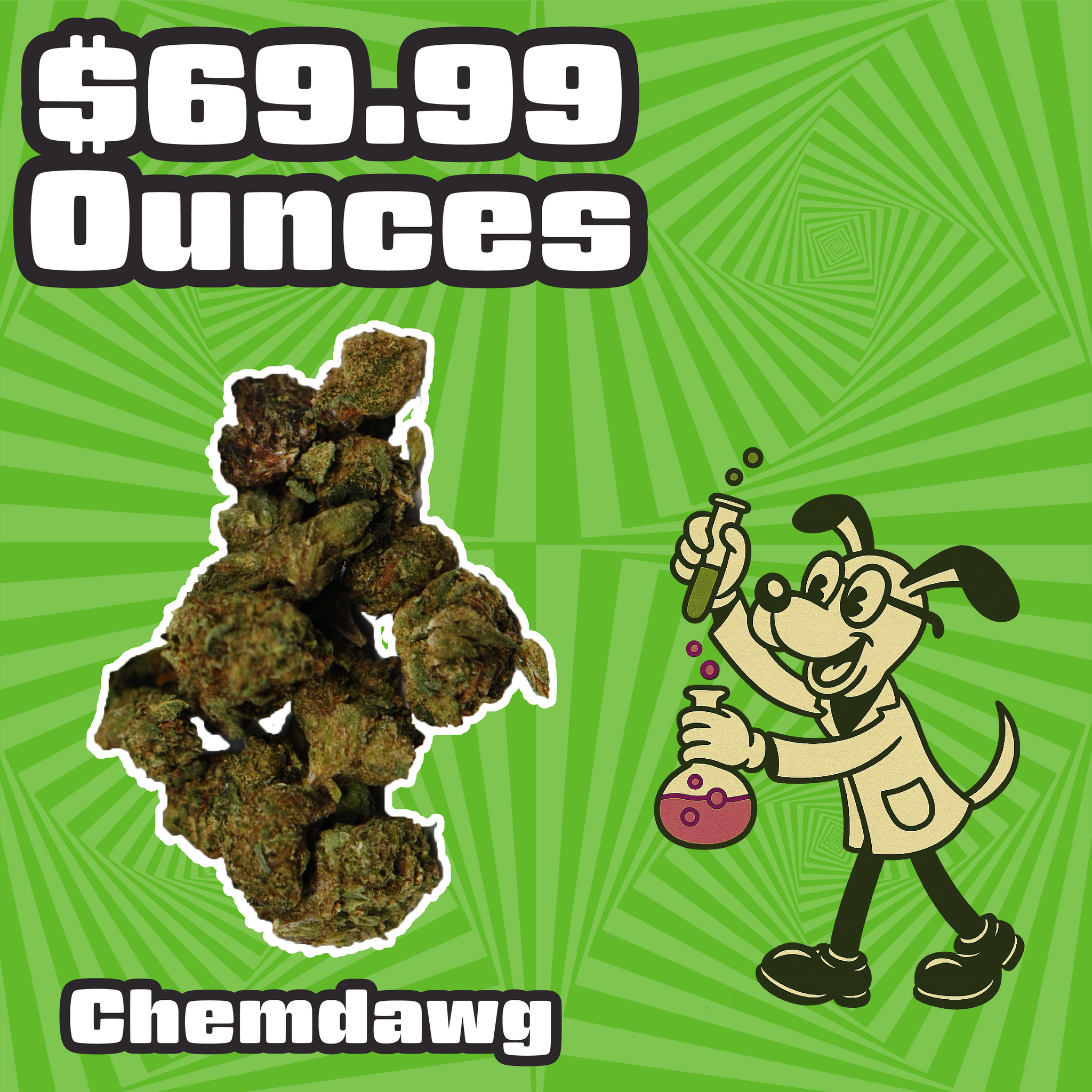 THC-A Flower – Chemdawg Smalls – Hybrid