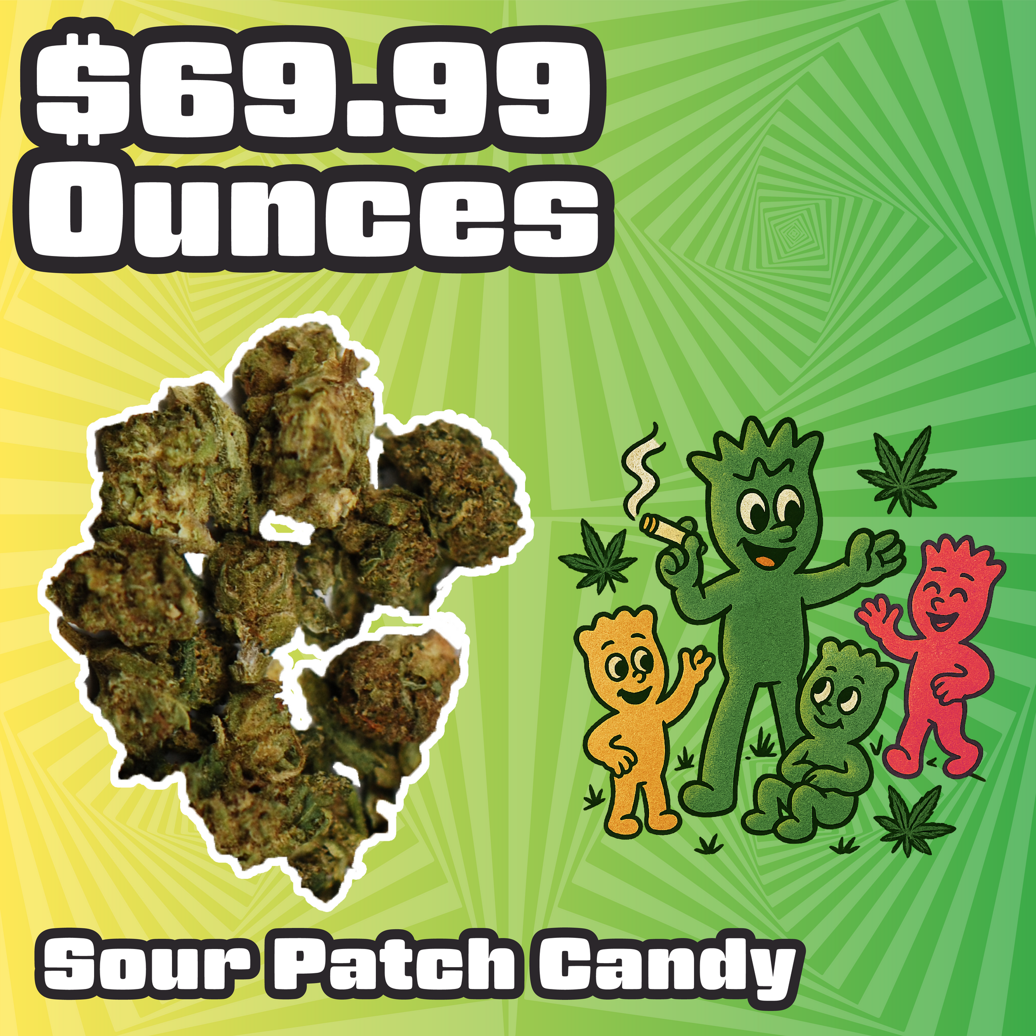 THC-A Flower – Sour Patch Candy Smalls – Sativa