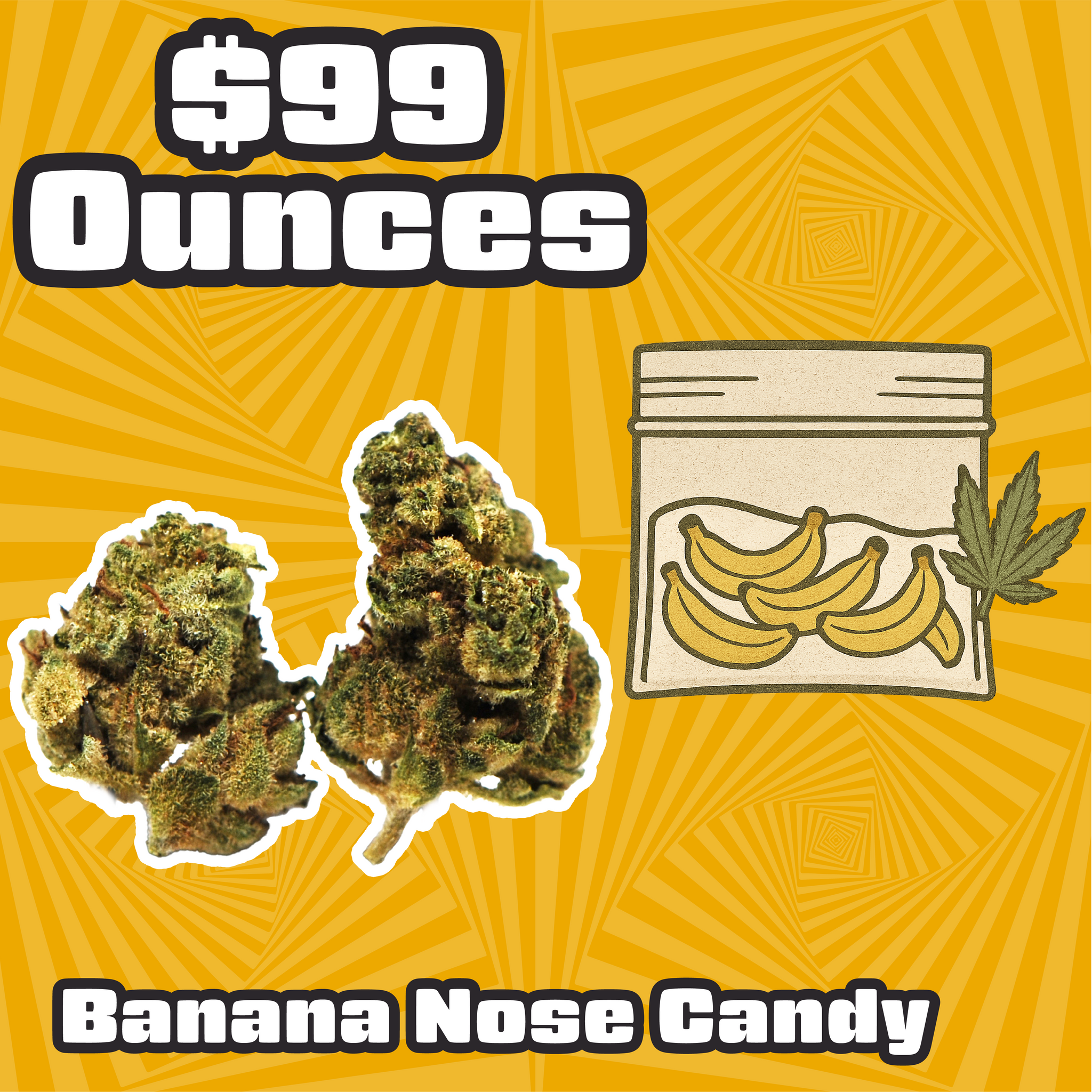 THC-A Flower  – Banana Nose Candy - Sativa