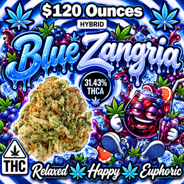 THC-A Flower  – Blue Zangria – Hybrid