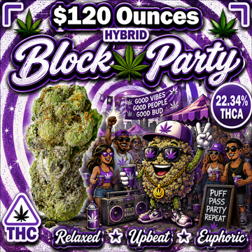 THC-A Flower  – Block Party – Hybrid