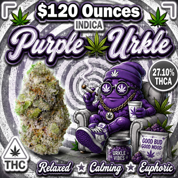 THC-A Flower  – Purple Urkle – Indica