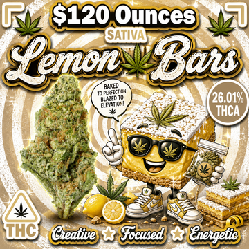 THC-A Flower  – Lemon Bars – Sativa