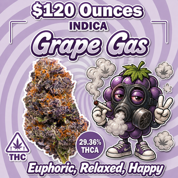 THC-A Flower  – Grape Gas – Indica
