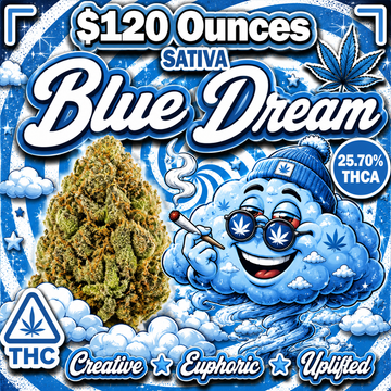 THC-A Flower  – Blue Dream – Sativa