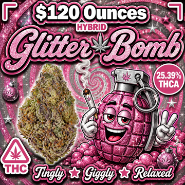 THC-A Flower – Glitter Bomb - Hybrid