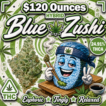 THC-A Flower  – Blue Zushi – Hybrid