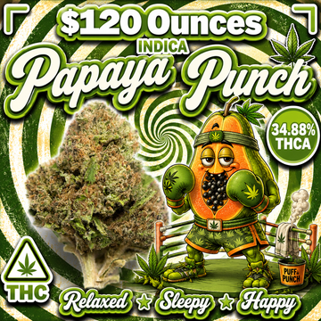THC-A Flower  – Papaya Punch – Indica