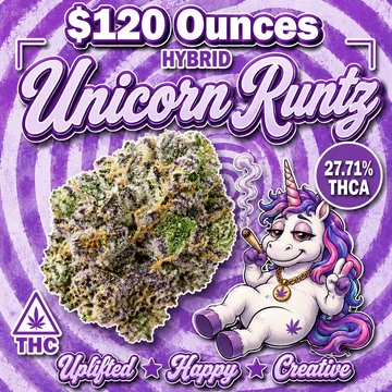 THC-A Flower  – Unicorn Runtz – Hybrid