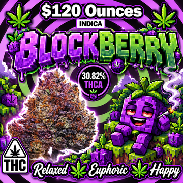 THC-A Flower  – Blockberry – Indica