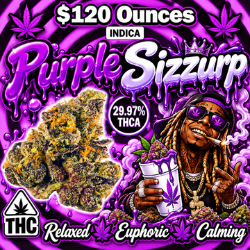 THC-A Flower  – Purple Sizzurp – Indica