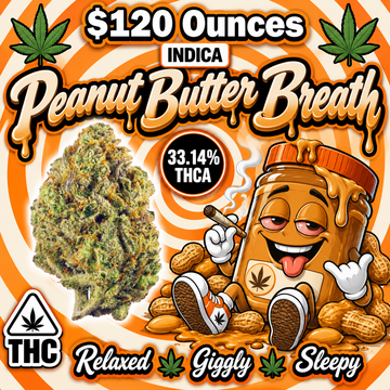 THC-A Flower  – Peanut Butter Breath – Indica