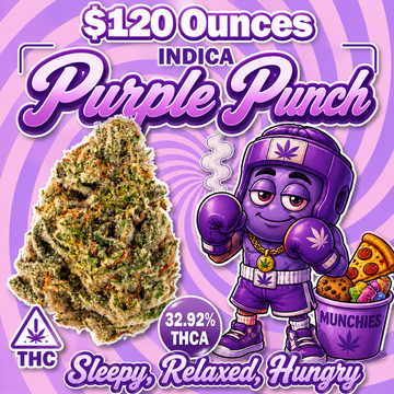 THC-A Flower  – Purple Punch – Indica