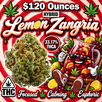 THC-A Flower  – Lemon Zangria – Hybrid