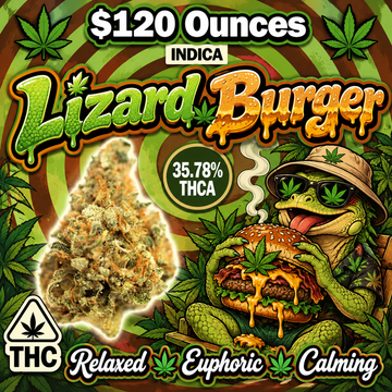 THC-A Flower  – Lizard Burger – Indica