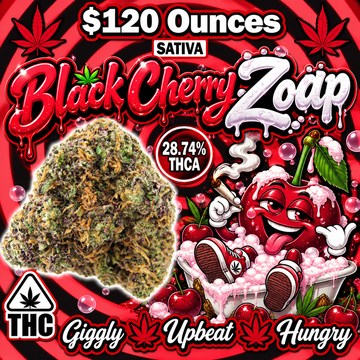 THC-A Flower  – Black Cherry Zoap – Sativa