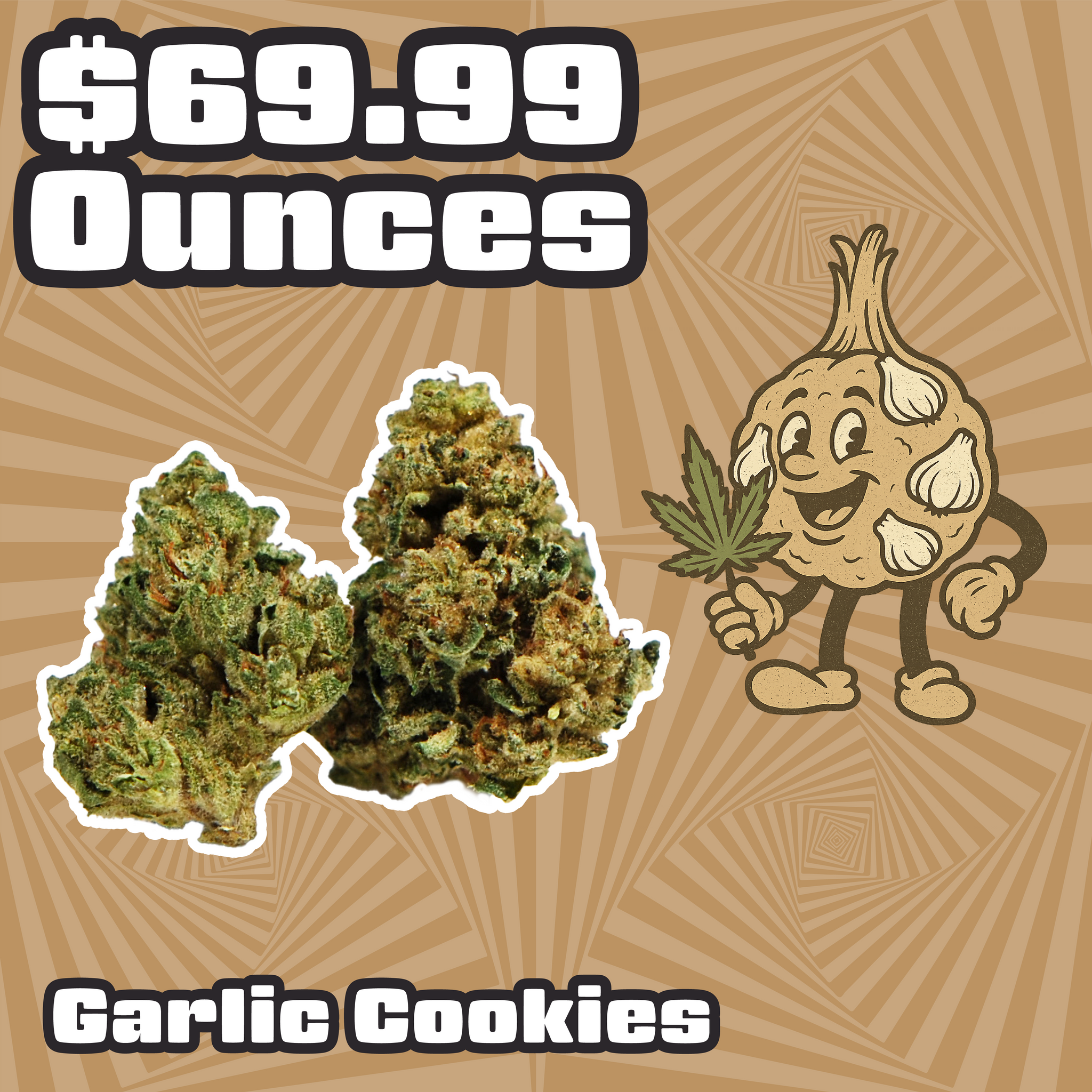 THC-A Flower – Garlic Cookies – Hybrid