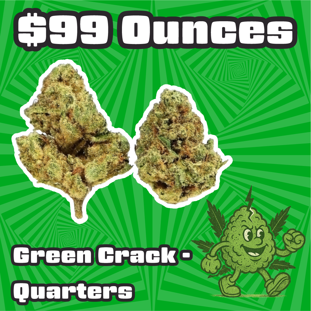 THC-A Flower  – Green Crack Quarters - Sativa