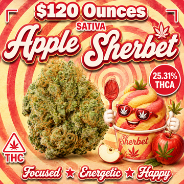 THC-A Flower  – Apple Sherbet – Sativa