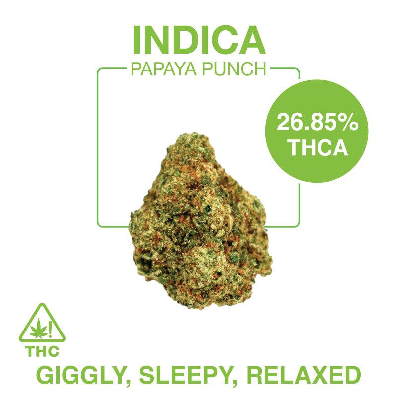 THC-A Flower – Papaya Punch – Indica