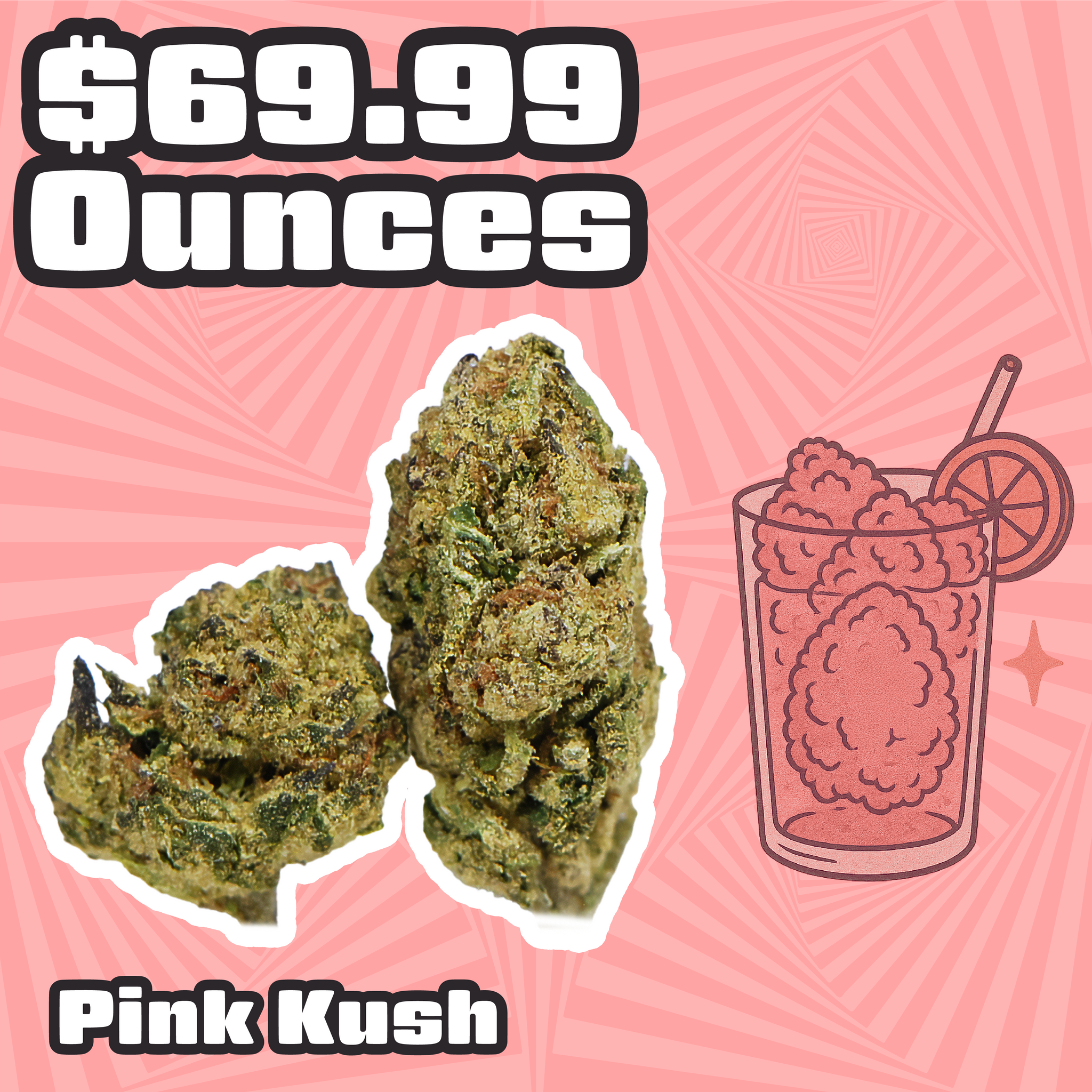 THC-A Flower – Pink Kush – Hybrid