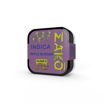 THC-A Indica 1 gram Live Rosin – Triple Burger