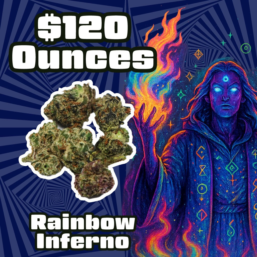 THC-A Flower – Rainbow Inferno – Hybrid