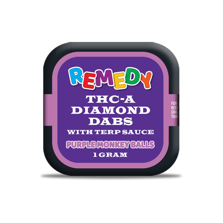 THC-A Diamonds 1 Gram Dabs – Purple Monkey Balls
